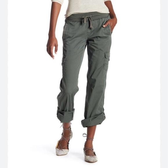 SUPPLIES Women's Olive Cargo Pants - Picture 1 of 6